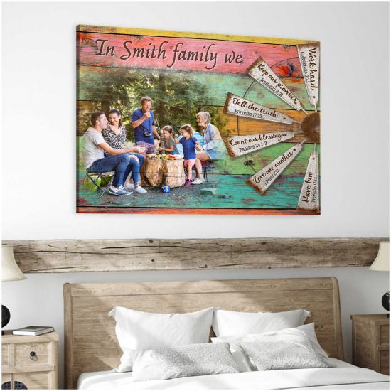 Custom Canvas Personalized Photo Gifts Family Photo Prints Farmhouse Wall Decor In This Family