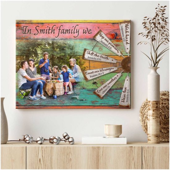 Custom Canvas Personalized Photo Gifts Family Photo Prints Farmhouse Wall Decor In This Family 6