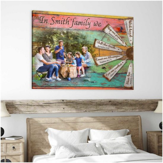 Custom Canvas Personalized Photo Gifts Family Photo Prints Farmhouse Wall Decor In This Family 8