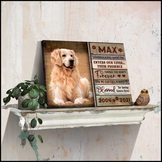 Custom Canvas Prints Memorial Pet Photo Sometimes A Very Special Dog Wall Art 1