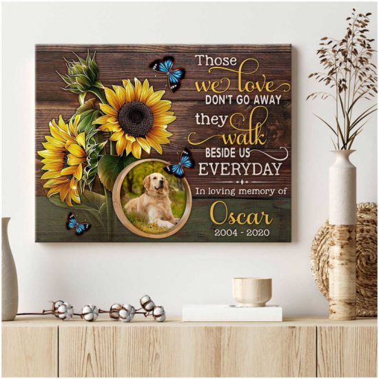 Custom Canvas Prints Memorial Pet Photo Those We Love DonT Go Away 5