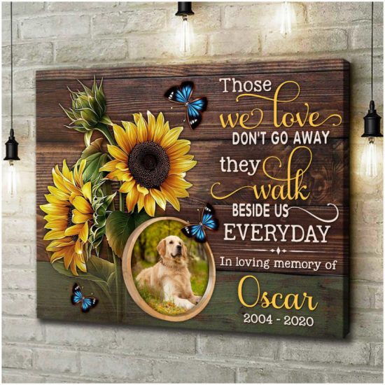 Custom Canvas Prints Memorial Pet Photo Those We Love DonT Go Away 7