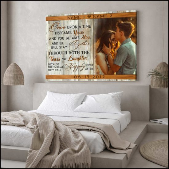 Custom Canvas Prints Personalized Gifts Wedding Anniversary Gifts Photo Gifts Happily Ever After Wall Art Decor 8