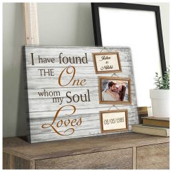 Custom Canvas Prints Personalized Gifts Wedding Anniversary Gifts Photo Gifts I Have Found The One Wall Art Decor