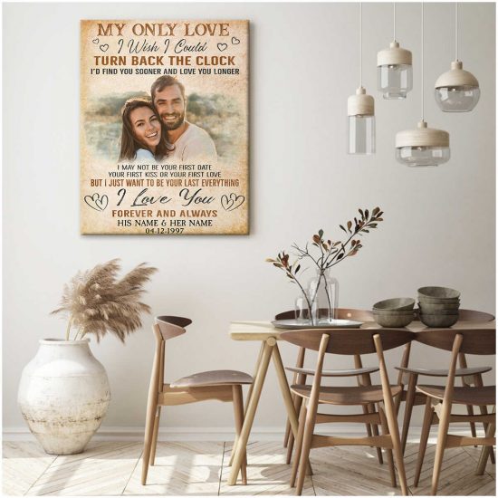 Custom Canvas Prints Personalized Gifts Wedding Anniversary Gifts Photo Gifts My Only Love Wall Art Decor 1