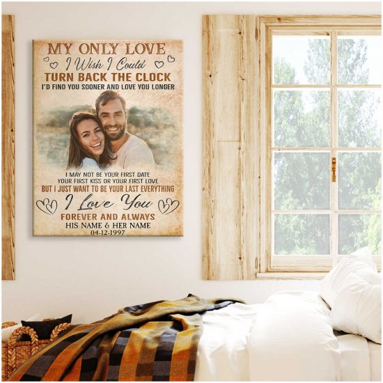 Custom Canvas Prints Personalized Gifts Wedding Anniversary Gifts Photo Gifts My Only Love Wall Art Decor 2