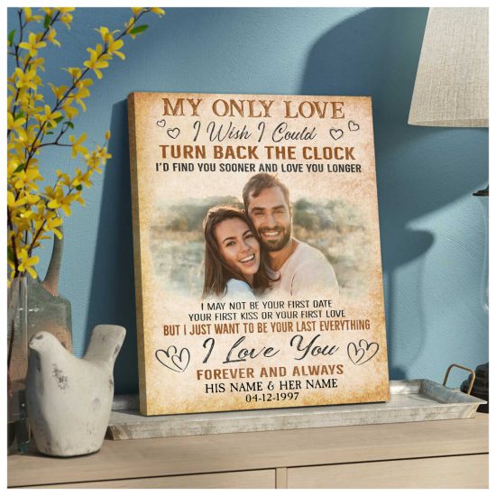 Custom Canvas Prints Personalized Gifts Wedding Anniversary Gifts Photo Gifts My Only Love Wall Art Decor 3