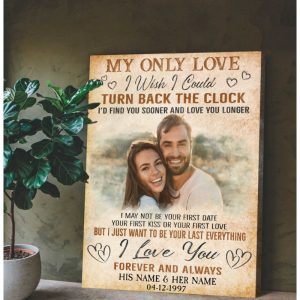 Custom Canvas Prints Personalized Gifts Wedding Anniversary Gifts Photo Gifts My Only Love Wall Art Decor 5