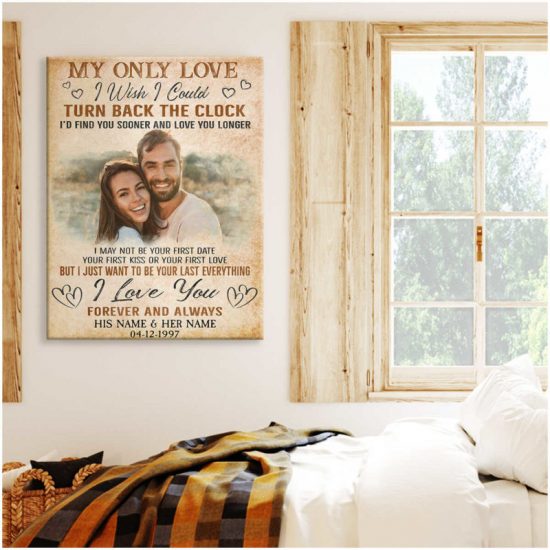 Custom Canvas Prints Personalized Gifts Wedding Anniversary Gifts Photo Gifts My Only Love Wall Art Decor 6