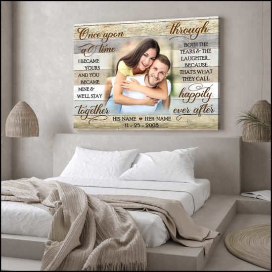 Custom Canvas Prints Personalized Gifts Wedding Anniversary Gifts Photo Gifts Once Upon A Time Wall Art Decor 8