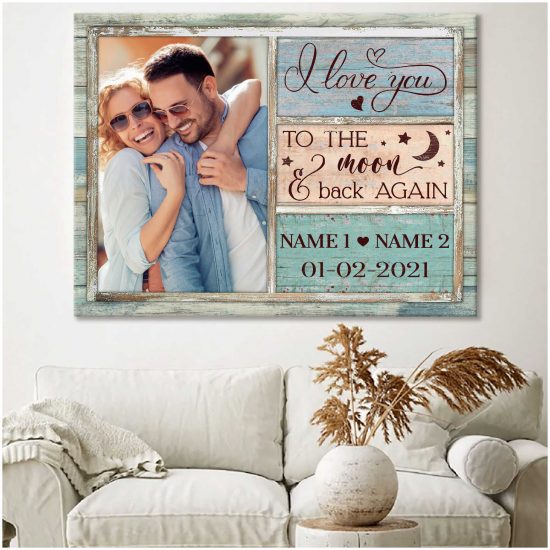 Custom Canvas Prints Personalized Gifts Wedding Anniversary Gifts Photo Gifts Window I Love You Wall Art Decor 2