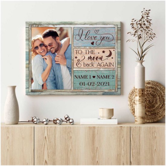 Custom Canvas Prints Personalized Gifts Wedding Anniversary Gifts Photo Gifts Window I Love You Wall Art Decor 5