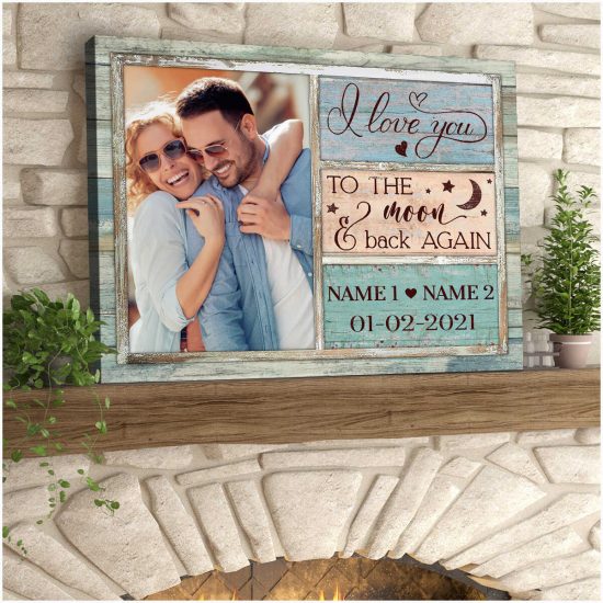 Custom Canvas Prints Personalized Gifts Wedding Anniversary Gifts Photo Gifts Window I Love You Wall Art Decor