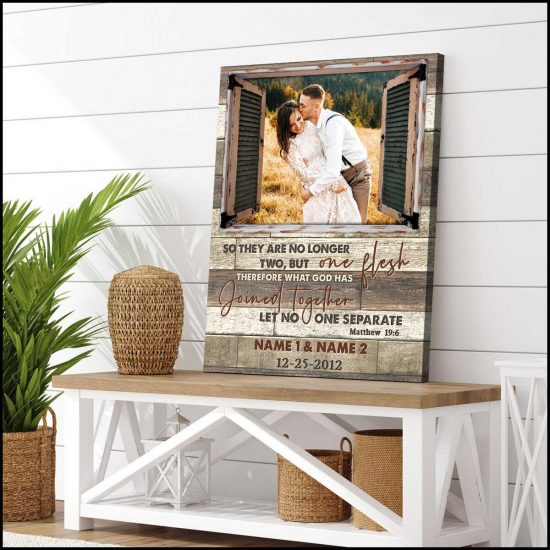 Custom Canvas Prints Personalized Gifts Wedding Anniversary Gifts Photo Gifts Window Let No One Separate Wall Art Decor 3