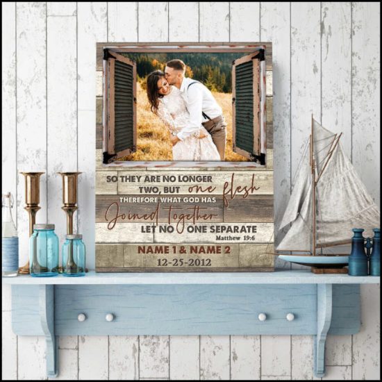 Custom Canvas Prints Personalized Gifts Wedding Anniversary Gifts Photo Gifts Window Let No One Separate Wall Art Decor 4