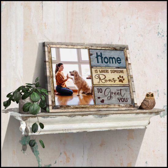 Custom Canvas Prints Personalized Pet Photo Gifts Home Is Where Someone Runs 2