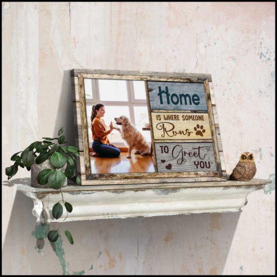 Custom Canvas Prints Personalized Pet Photo Gifts Home Is Where Someone Runs 5