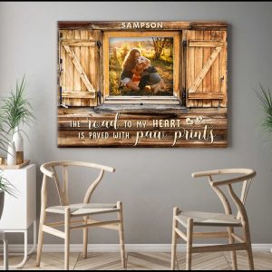 Custom Canvas Prints Personalized Pet Photo Gifts Window The Road To My Heart 2