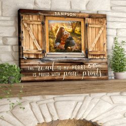 Custom Canvas Prints Personalized Pet Photo Gifts Window The Road To My Heart