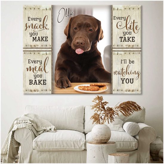 Custom Canvas Prints Personalized Pet Photo ILl Be Watching You 2