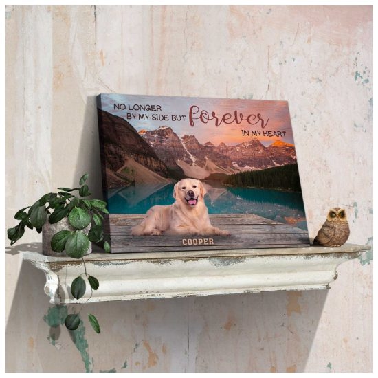 Custom Canvas Prints Personalized Pet Photo No Longer By My Side 2