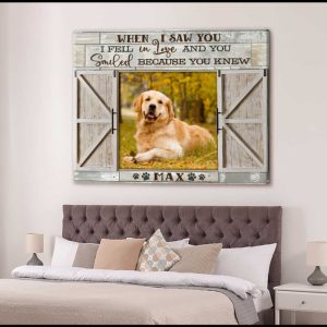 Custom Canvas Prints Personalized Pet Photo Window When I Saw You 8