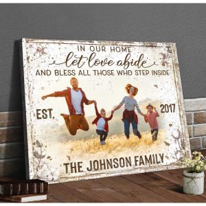 Custom Canvas Prints Personalized Photo Family Gifts Bless All Those Who Step Inside Farmhouse 3