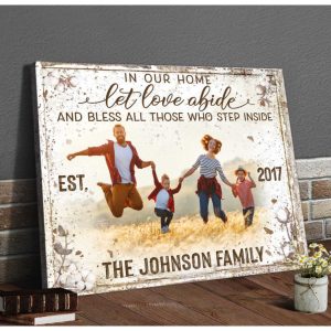 Custom Canvas Prints Personalized Photo Family Gifts Bless All Those Who Step Inside Farmhouse 6