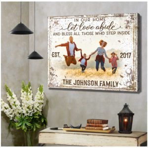 Custom Canvas Prints Personalized Photo Family Gifts Bless All Those Who Step Inside Farmhouse 7