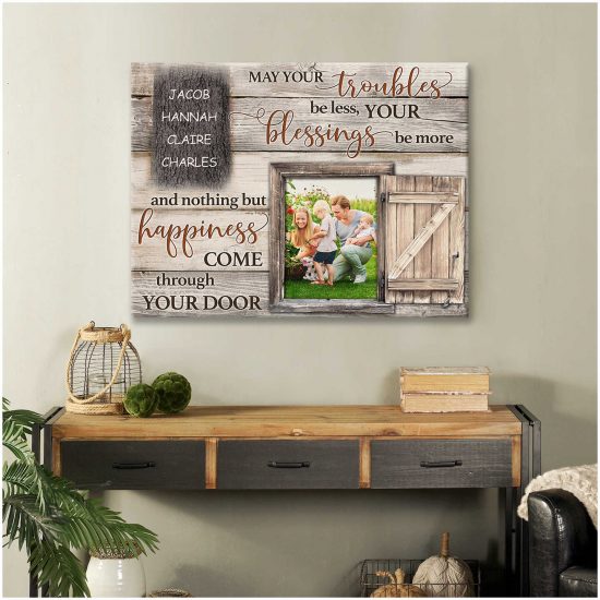Custom Canvas Prints Personalized Photo Gifts Family Gifts May Your Troubles Be Less 3
