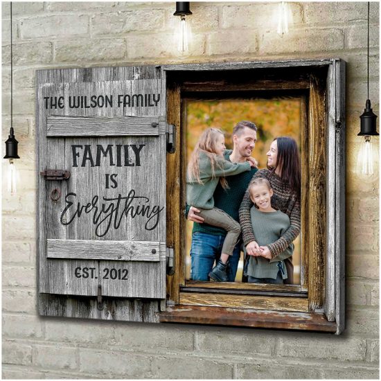 Custom Canvas Prints Personalized Photo Gifts Family Photo Family Is Everything 2