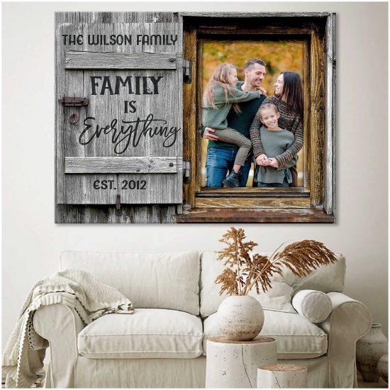 Custom Canvas Prints Personalized Photo Gifts Family Photo Family Is Everything 3