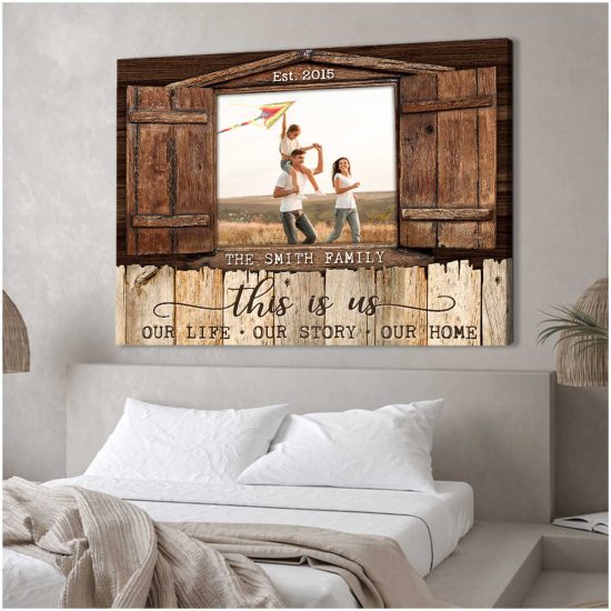 Custom Canvas Prints Personalized Photo Gifts Family Photo Window This Is Us 3