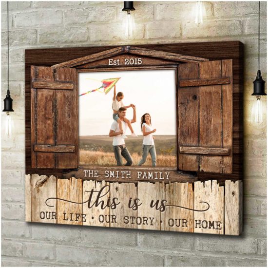 Custom Canvas Prints Personalized Photo Gifts Family Photo Window This Is Us 8
