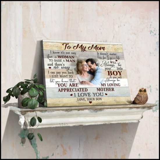 Custom Canvas Prints Personalized Photo Gifts Gift For Mom From Son 5