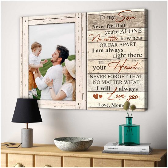 Custom Canvas Prints Personalized Photo Gifts Gift For Son I Will Always Love You 2
