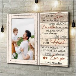 Custom Canvas Prints Personalized Photo Gifts Gift For Son I Will Always Love You