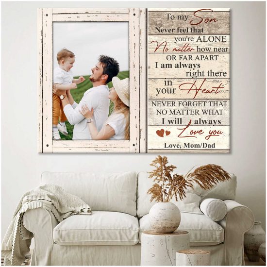 Custom Canvas Prints Personalized Photo Gifts Gift For Son I Will Always Love You 3