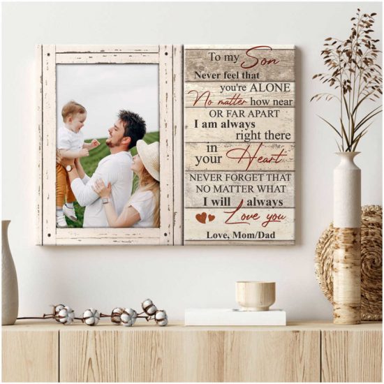 Custom Canvas Prints Personalized Photo Gifts Gift For Son I Will Always Love You 5