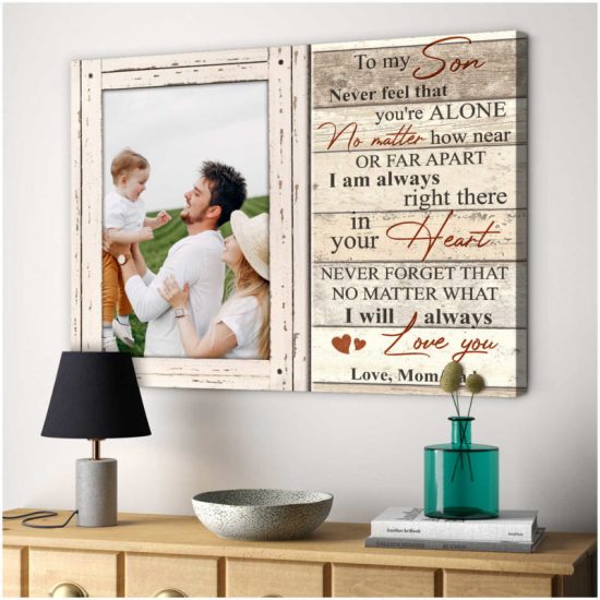 Custom Canvas Prints Personalized Photo Gifts Gift For Son I Will Always Love You 6