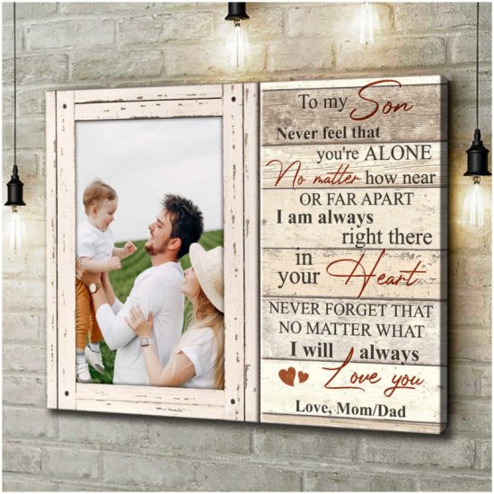 Custom Canvas Prints Personalized Photo Gifts Gift For Son I Will Always Love You 7