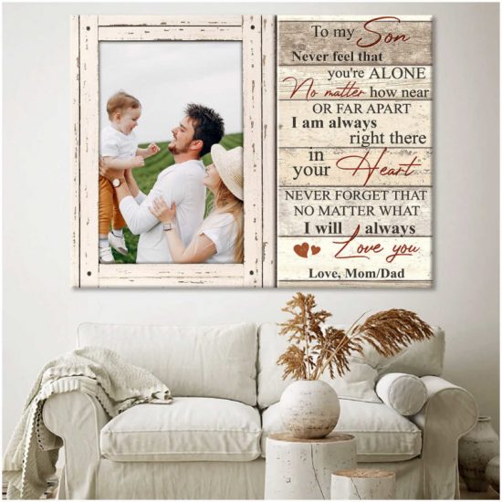 Custom Canvas Prints Personalized Photo Gifts Gift For Son I Will Always Love You 8