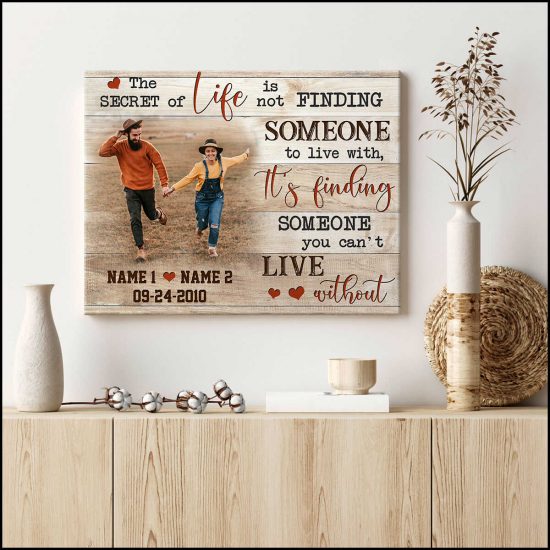 Custom Canvas Prints Personalized Photo Gifts ItS Finding Someone You CanT Live Without 2