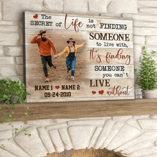 Custom Canvas Prints Personalized Photo Gifts ItS Finding Someone You CanT Live Without 7