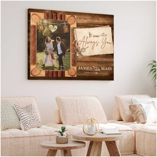 Custom Canvas Prints Personalized Photo Gifts Wedding Anniversary Gifts It Was Always You 4