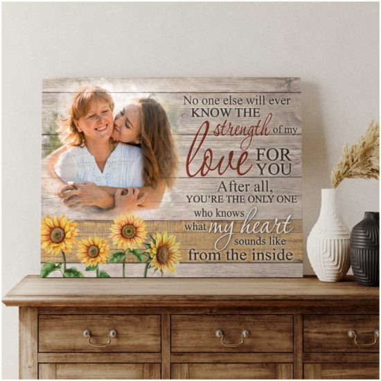 Custom Canvas Prints Personalized Photo Gifts What My Heart Sounds Like From The Inside 7