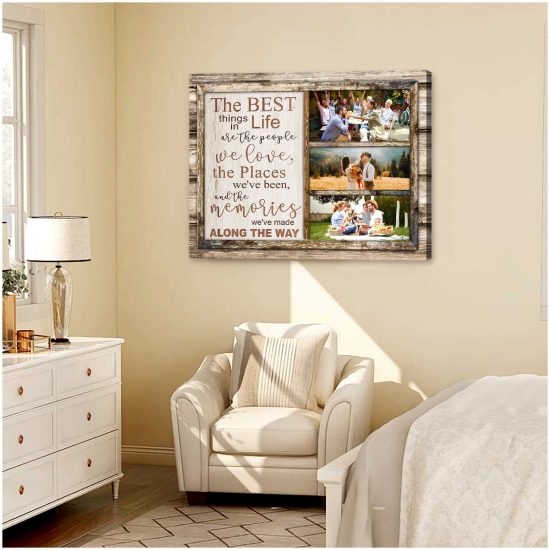 Custom Canvas Prints Wedding Anniversary Gifts Family Gifts Personalized Photo Gifts The Best Thing In Life 3
