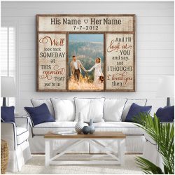 Custom Canvas Prints Wedding Anniversary Gifts Personalized Photo Gifts I Thought I Loved You Then