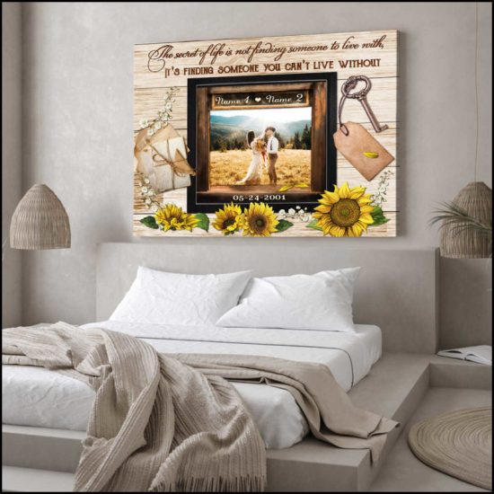 Custom Canvas Prints Wedding Anniversary Gifts Personalized Photo Gifts The Secret Of Life 8