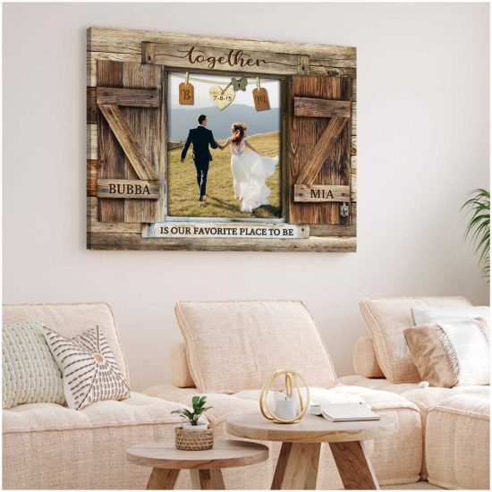 Custom Canvas Prints Wedding Anniversary Gifts Personalized Photo Gifts Window Together Is Our Favorite Place To Be 1